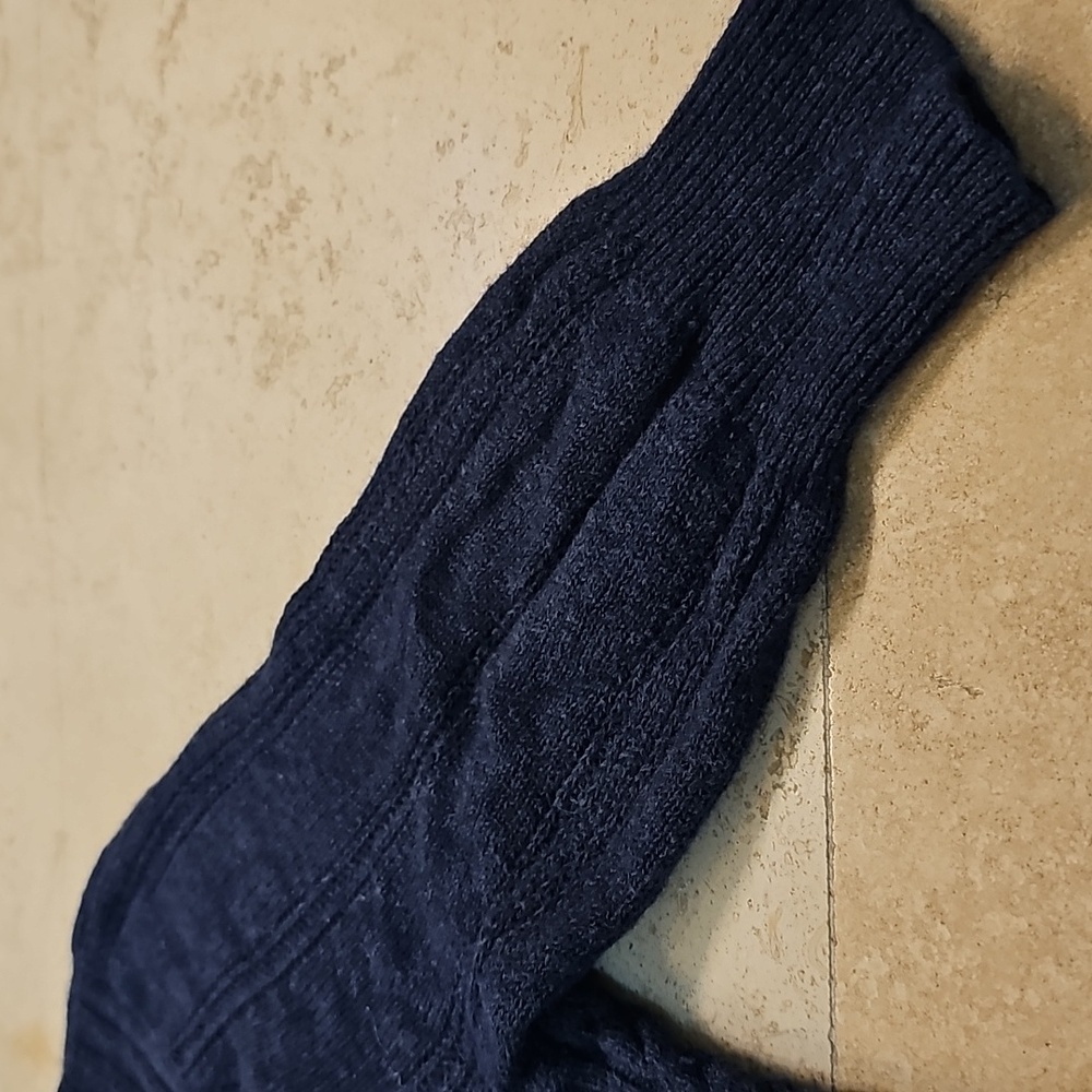 Y2K Vintage Hollister Dark Blue Babydoll Sweater Top - Picture 14 of 16